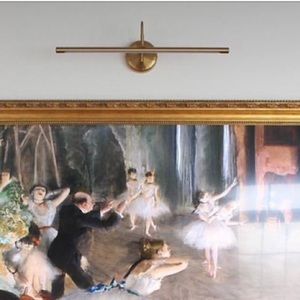 West Elm Modern Brass Picture Light